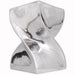 Krakk/Sidebord Vridd Form Aluminium Sølv