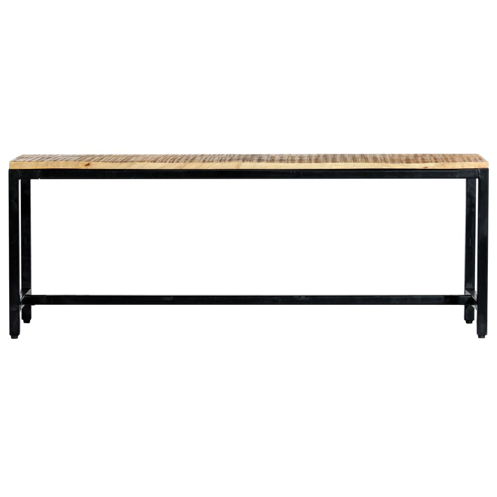 Spisebenk 120 cm grov heltre mango