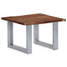 Sofabord med livlige kanter 60x60x40 cm heltre akasie