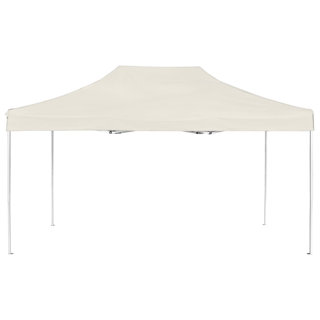 Profesjonelt foldbart festtelt aluminium 4,5x3 m krem