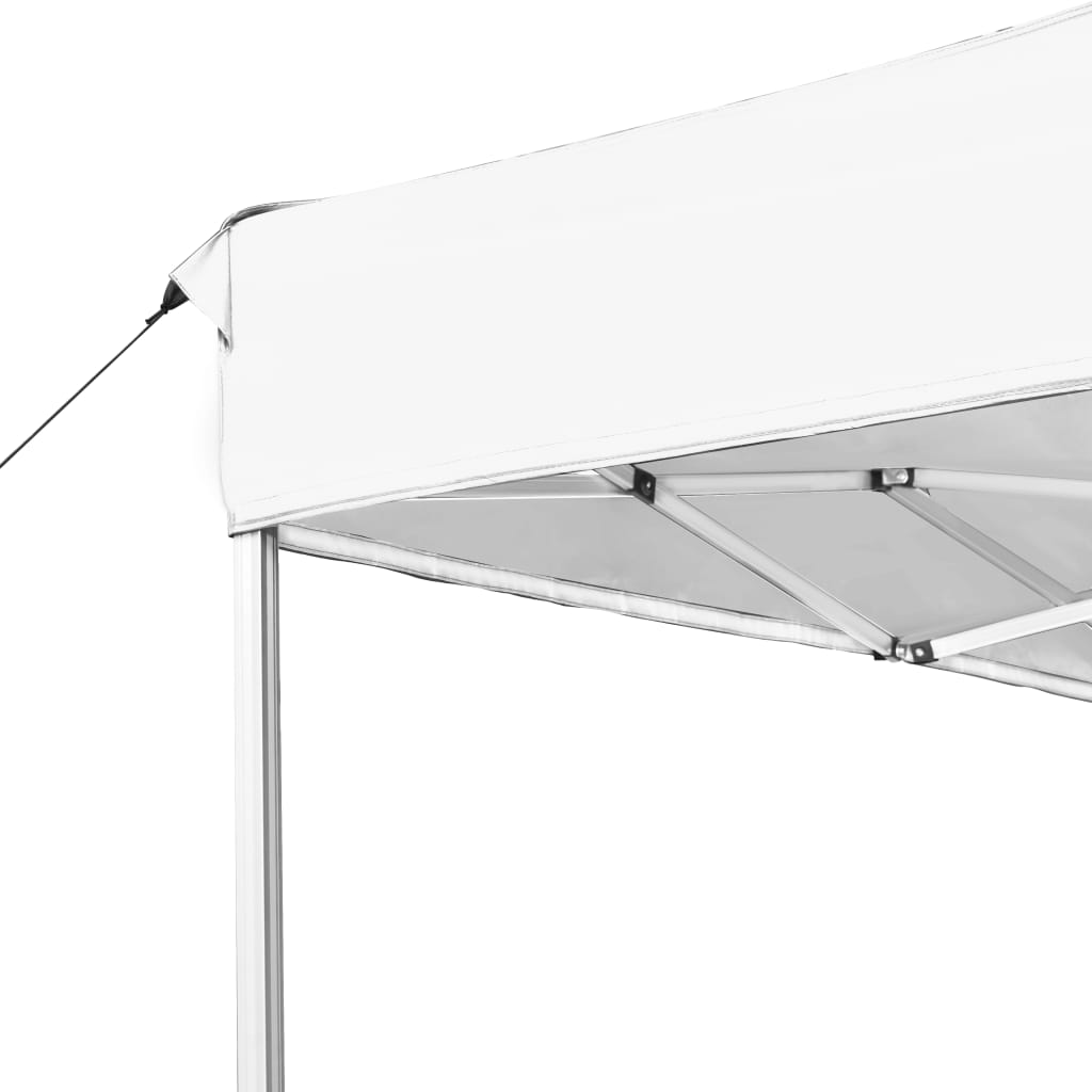 Profesjonelt foldbart festtelt aluminium 4,5x3 m hvit vidaXL