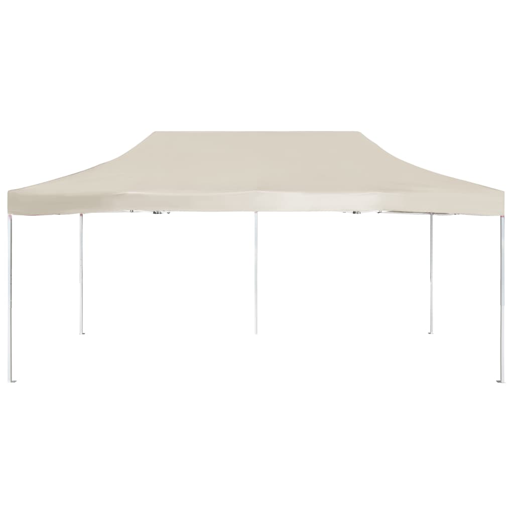 Profesjonelt foldbart festtelt aluminium 6x3 m krem
