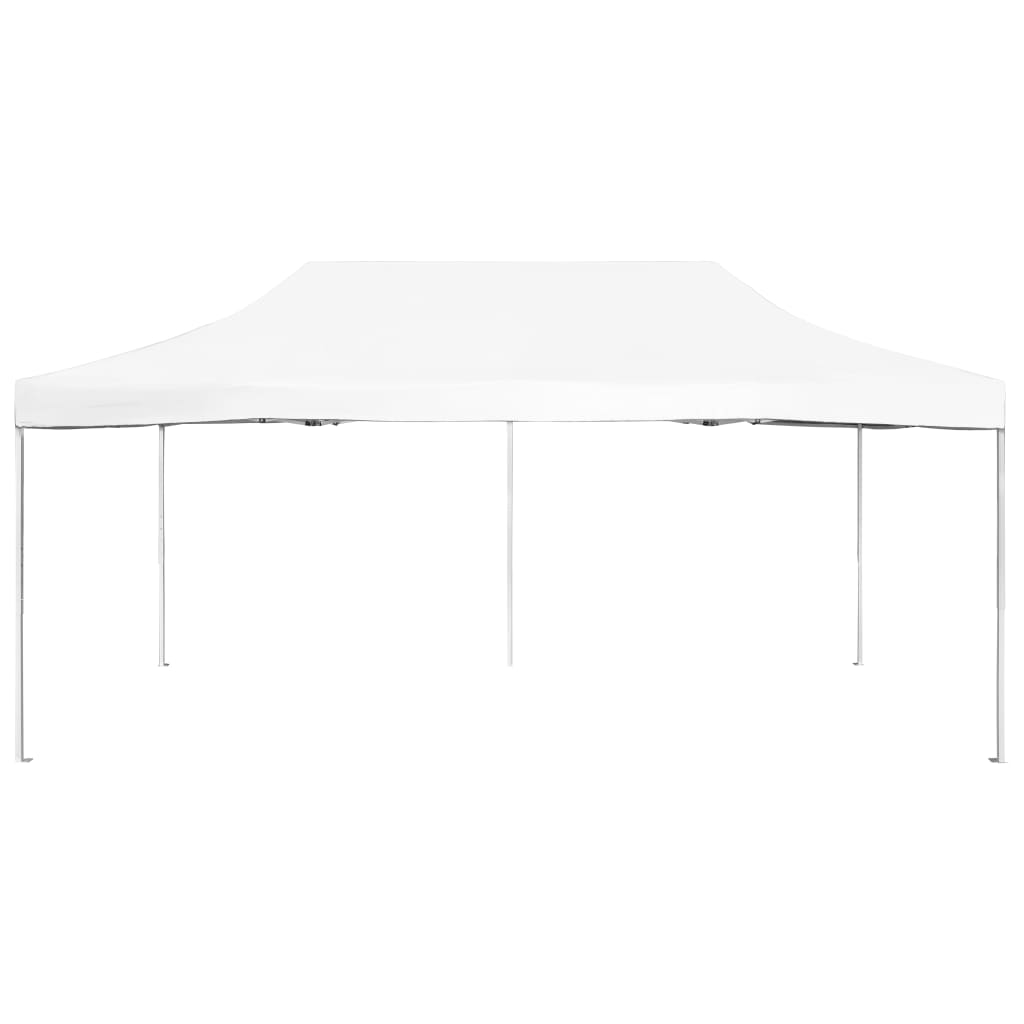 Profesjonelt foldbart festtelt aluminium 6x3 m hvit