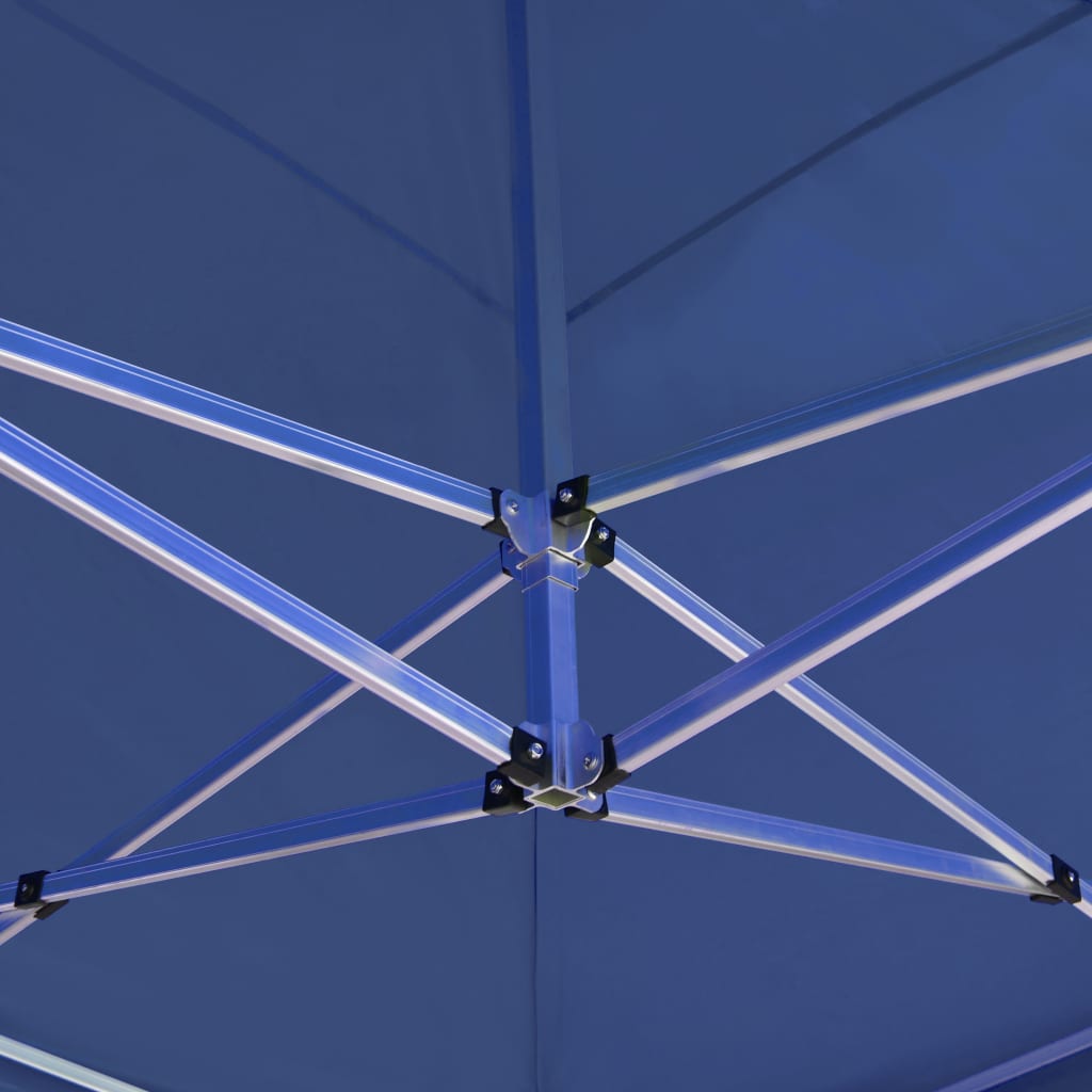 Profesjonelt foldbart festtelt vegger aluminium 6x3 m blå vidaXL