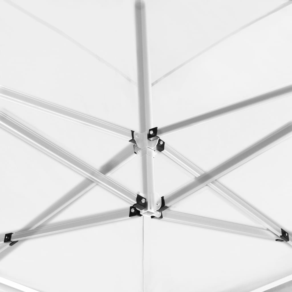 Profesjonelt foldbart festtelt med vegger aluminium 6x3 m hvit vidaXL