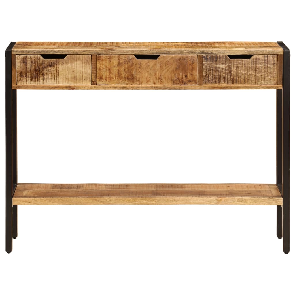 Skjenk med 3 skuffer 110x35x75 cm heltre mango