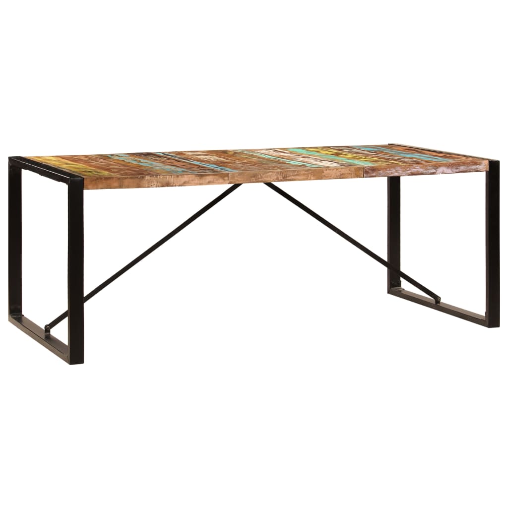 Spisebord 200x100x75 cm gjenvunnet heltre