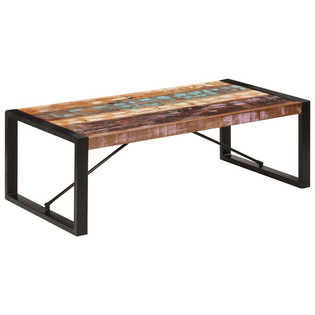 Salongbord 120x60x40 cm gjenvunnet heltre