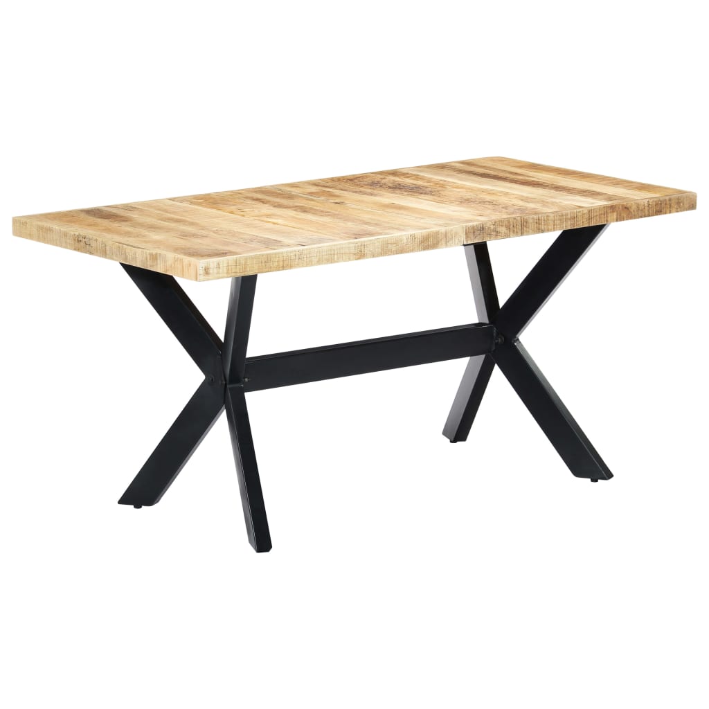 Spisebord 160x80x75 cm grov heltre mango