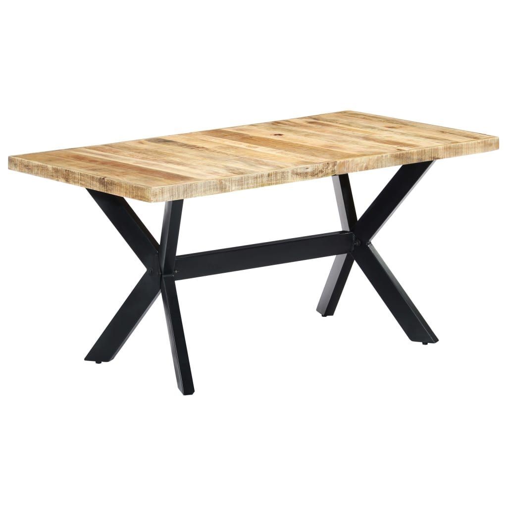 Spisebord 160x80x75 cm grov heltre mango