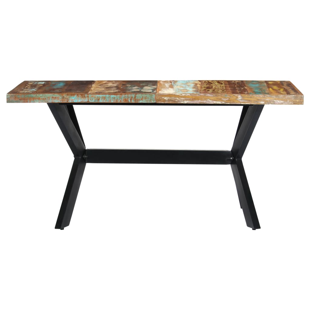 Spisebord 160x80x75 cm gjenvunnet heltre