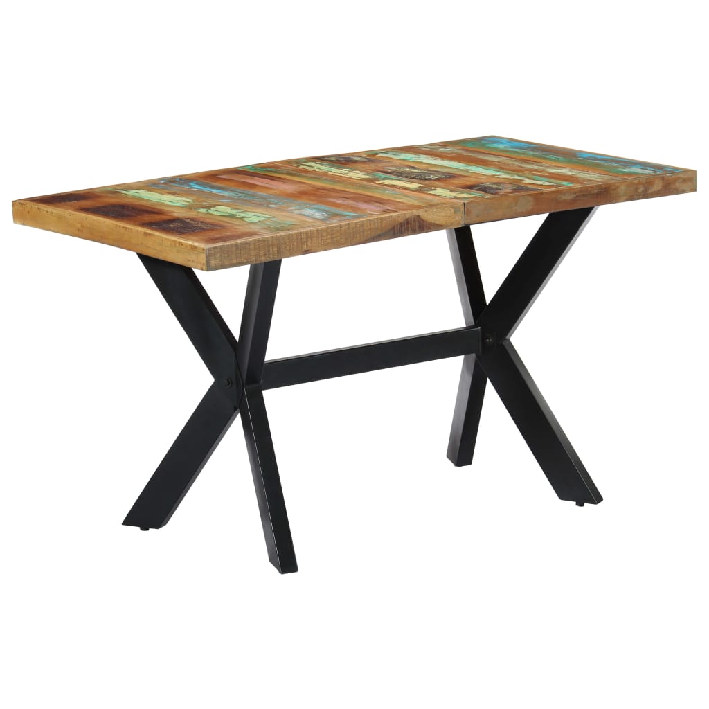 Spisebord 140x70x75 cm gjenvunnet heltre