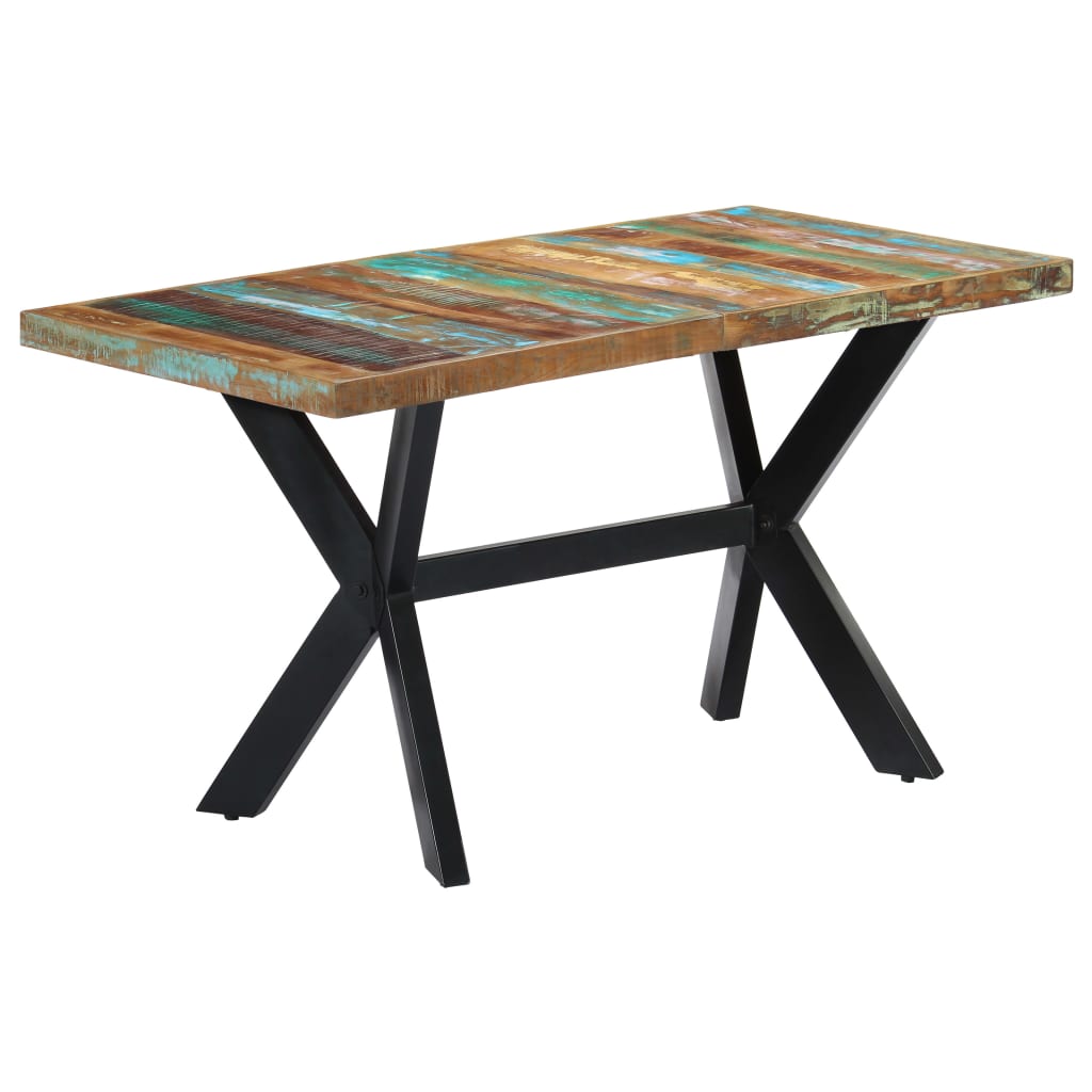 Spisebord 140x70x75 cm gjenvunnet heltre