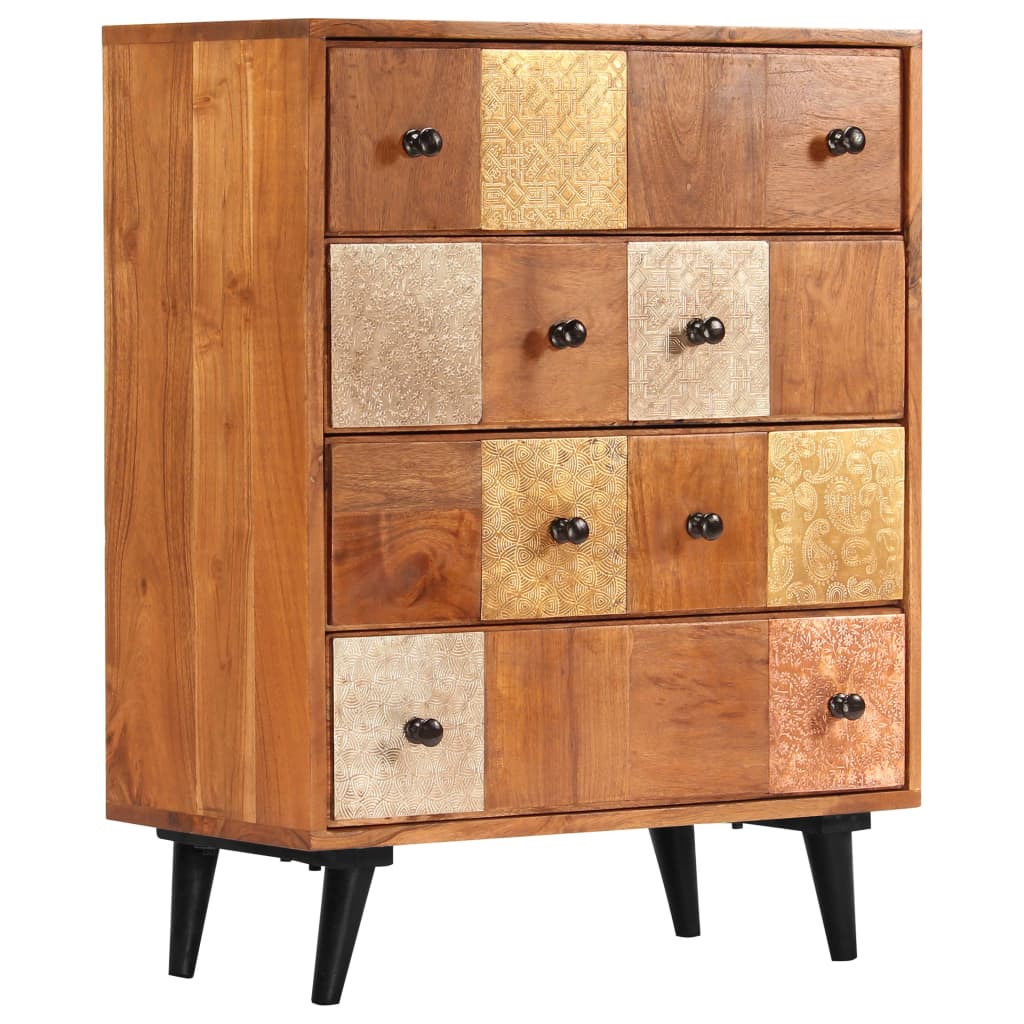 Kommode 60x30x75 cm heltre akasie