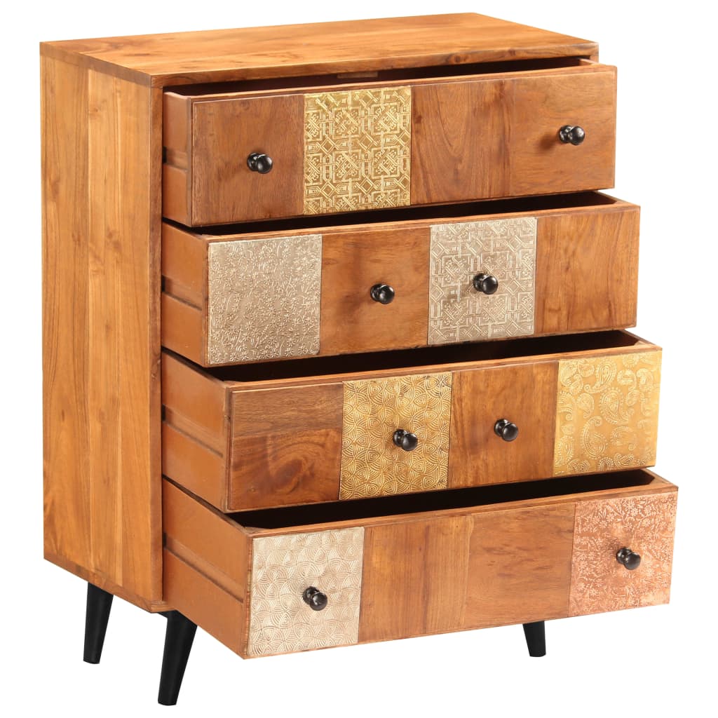 Kommode 60x30x75 cm heltre akasie