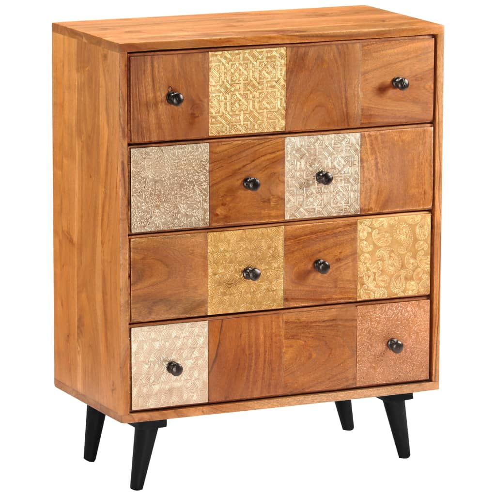 Kommode 60x30x75 cm heltre akasie