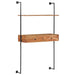 Vegghengt skrivebord 90x40x170 cm heltre akasie
