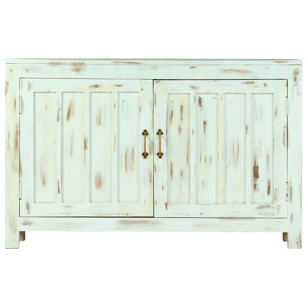 Skjenk lyseblå 110x35x70 cm heltre mango