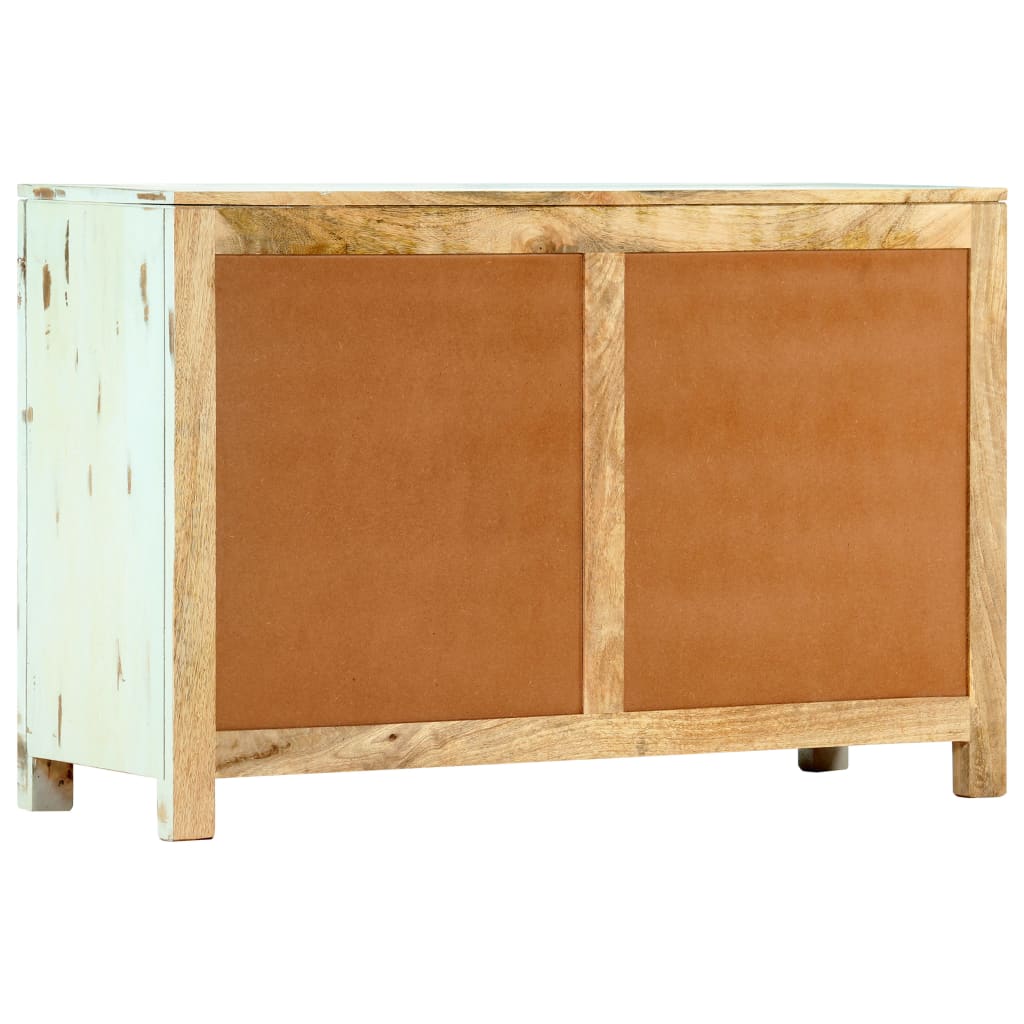 Skjenk lyseblå 110x35x70 cm heltre mango