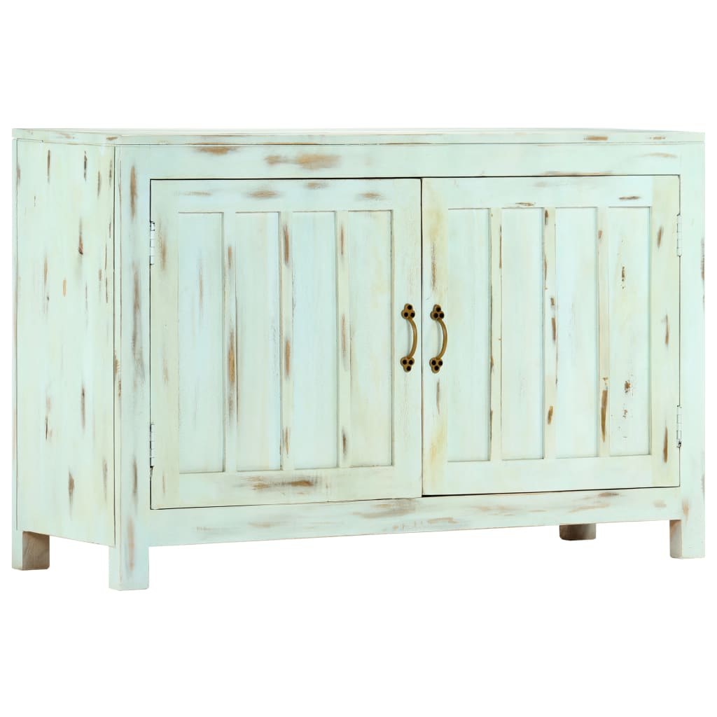 Skjenk lyseblå 110x35x70 cm heltre mango