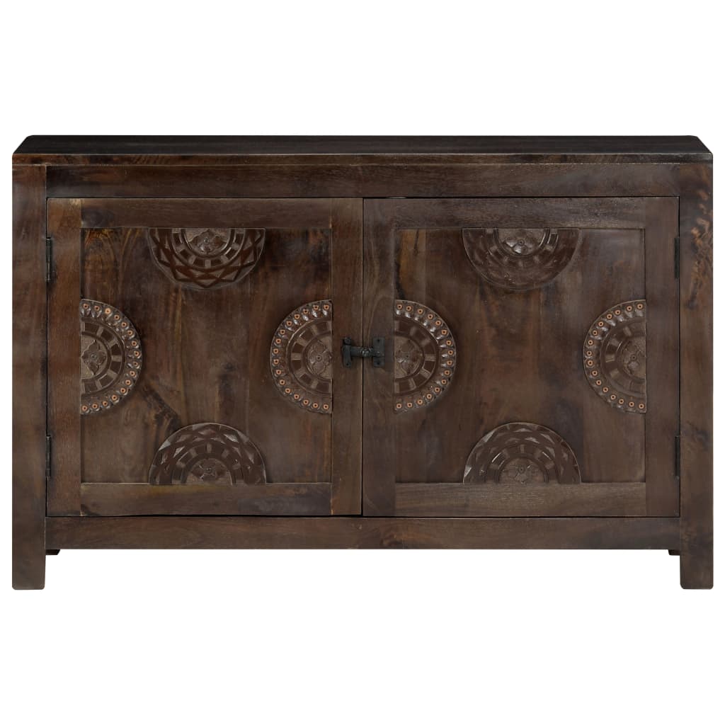 Skjenk med utskåret design 110x35x70 cm heltre mango