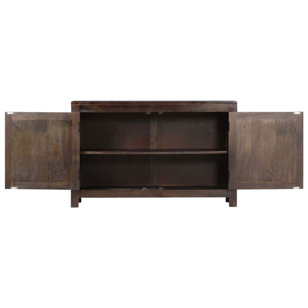 Skjenk med utskåret design 110x35x70 cm heltre mango