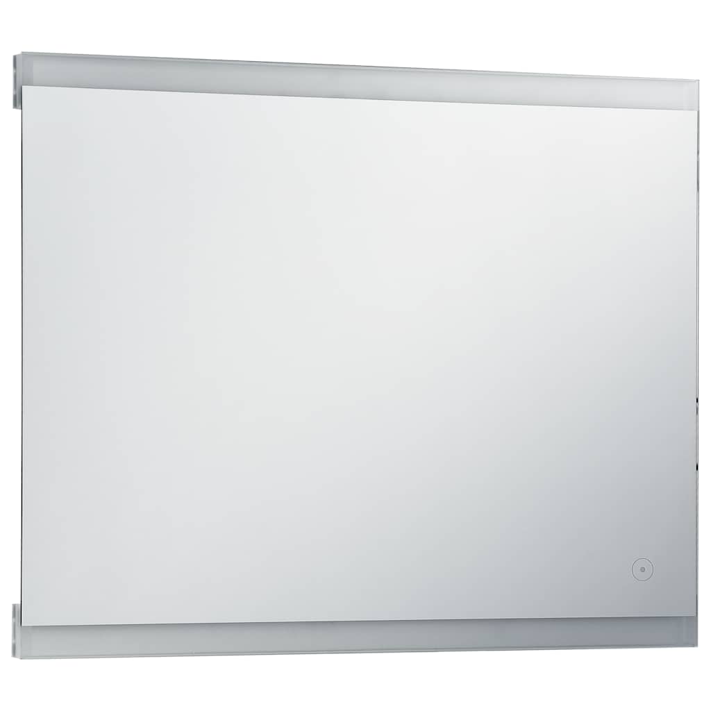 LED-veggspeil til bad med berøringssensor 80x60 cm vidaXL