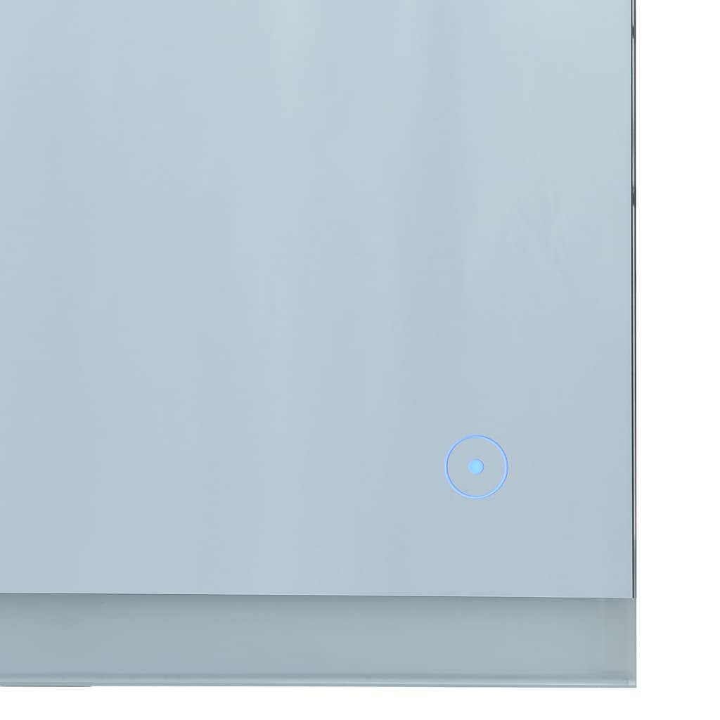 LED-veggspeil til bad med berøringssensor 80x60 cm vidaXL