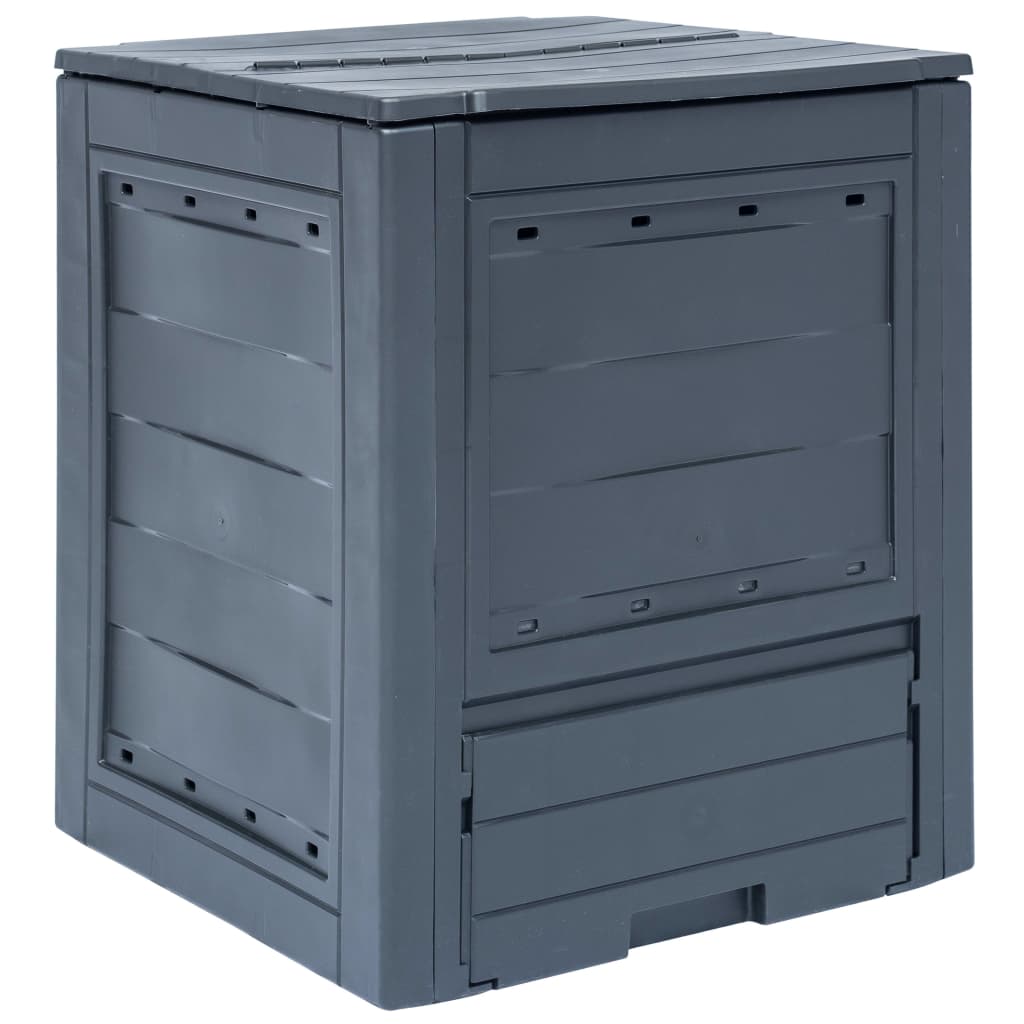 Kompostkasse 60x60x73 cm grå 260 L vidaXL