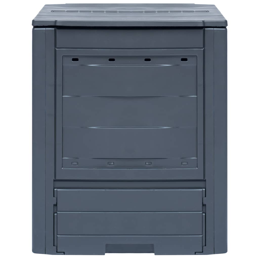Kompostkasse 60x60x73 cm grå 260 L vidaXL