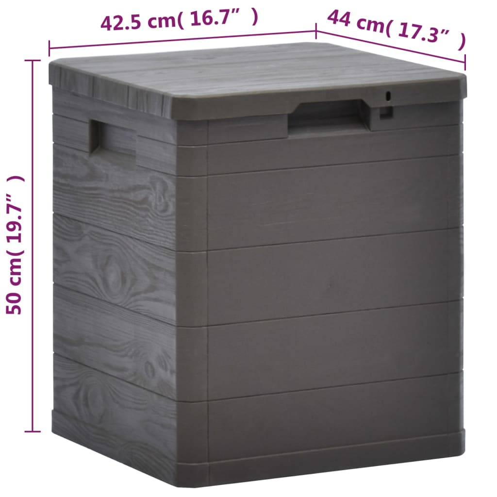 Putekasse 90 L brun