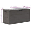 Putekasse 280 L brun