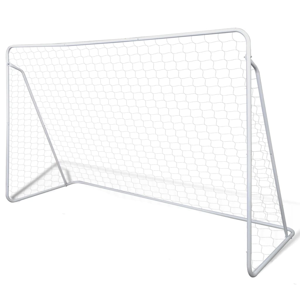 Fotballmål stål 2 stk 240x90x150 cm
