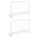 Fotballmål 2 stk med nett 182x61x122 cm stål hvit
