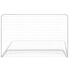 Fotballmål 2 stk med nett 182x61x122 cm stål hvit