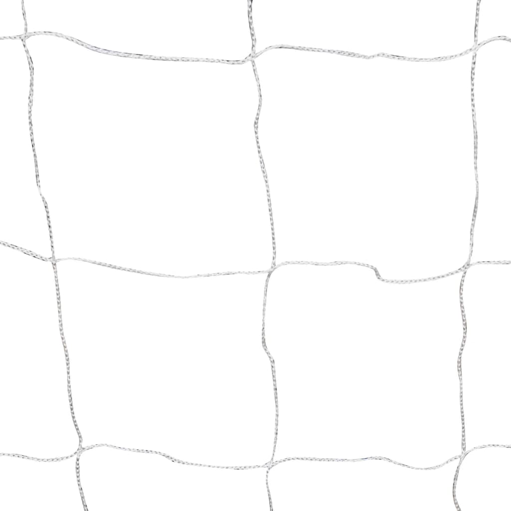 Fotballmål 2 stk med nett 182x61x122 cm stål hvit