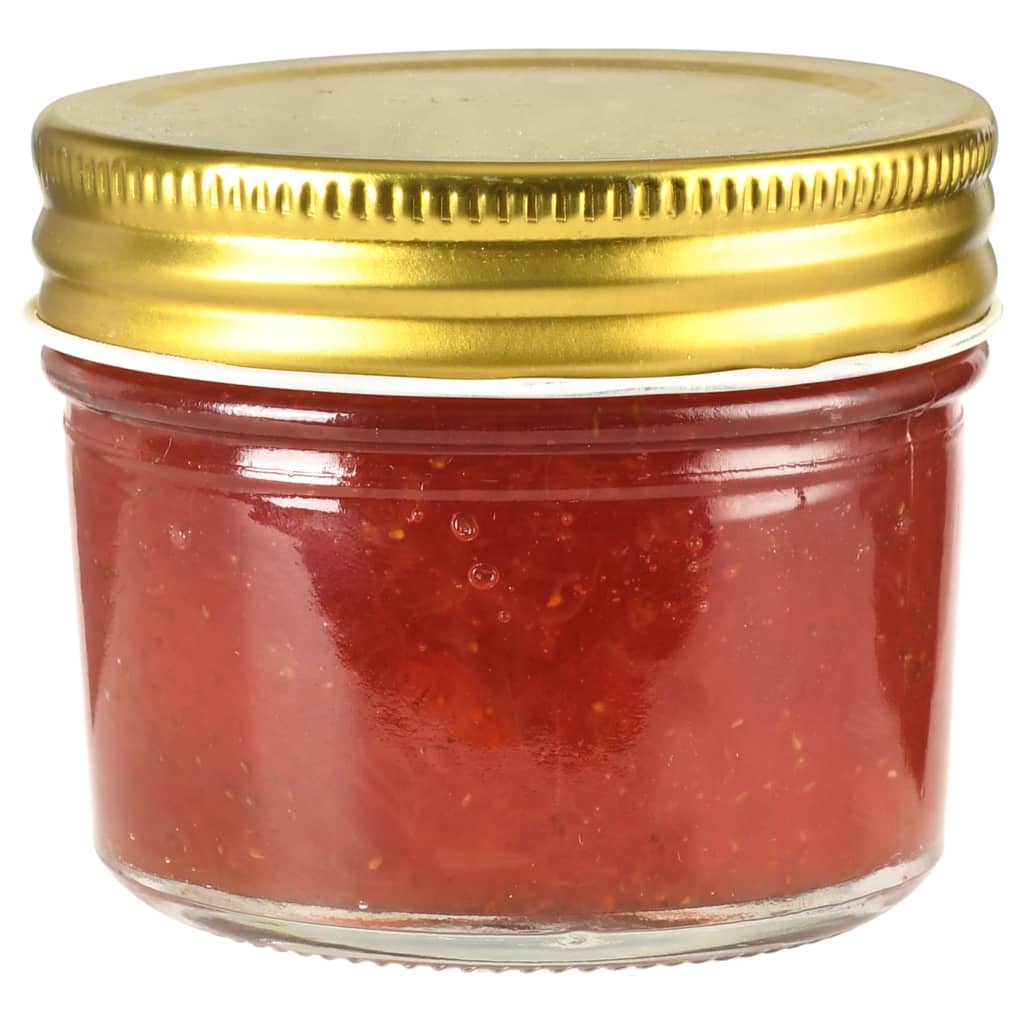 Syltetøyglass med gult lokk 96 stk 110 ml