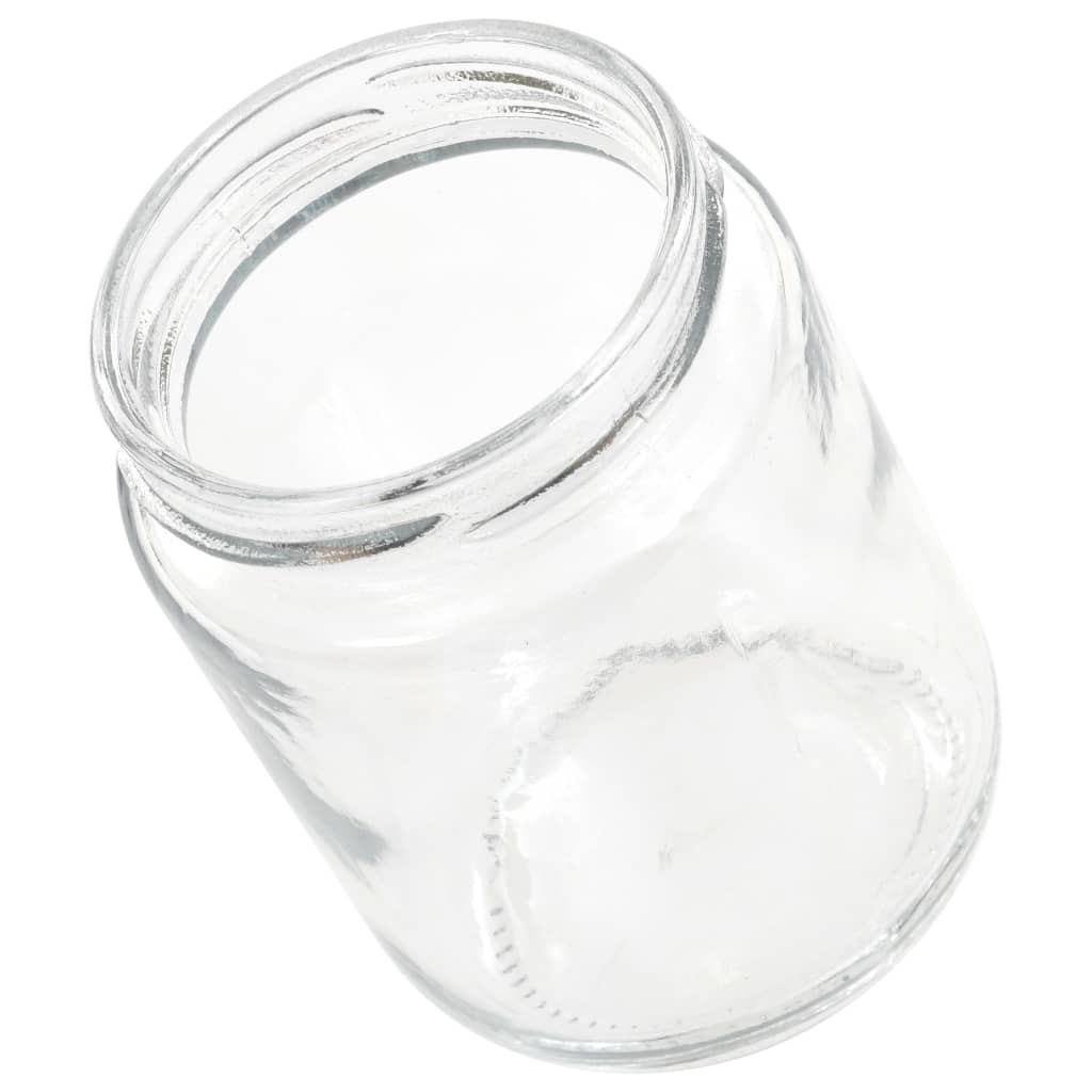 Syltetøyglass med røde lokk 96 stk 230 ml