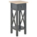 Sidebord svart 27x27x65,5 cm tre
