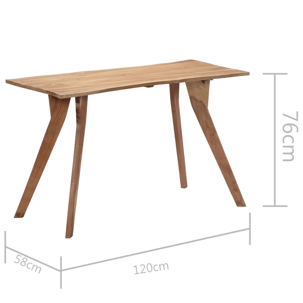 Spisebord 120x58x76 cm heltre akasie vidaXL