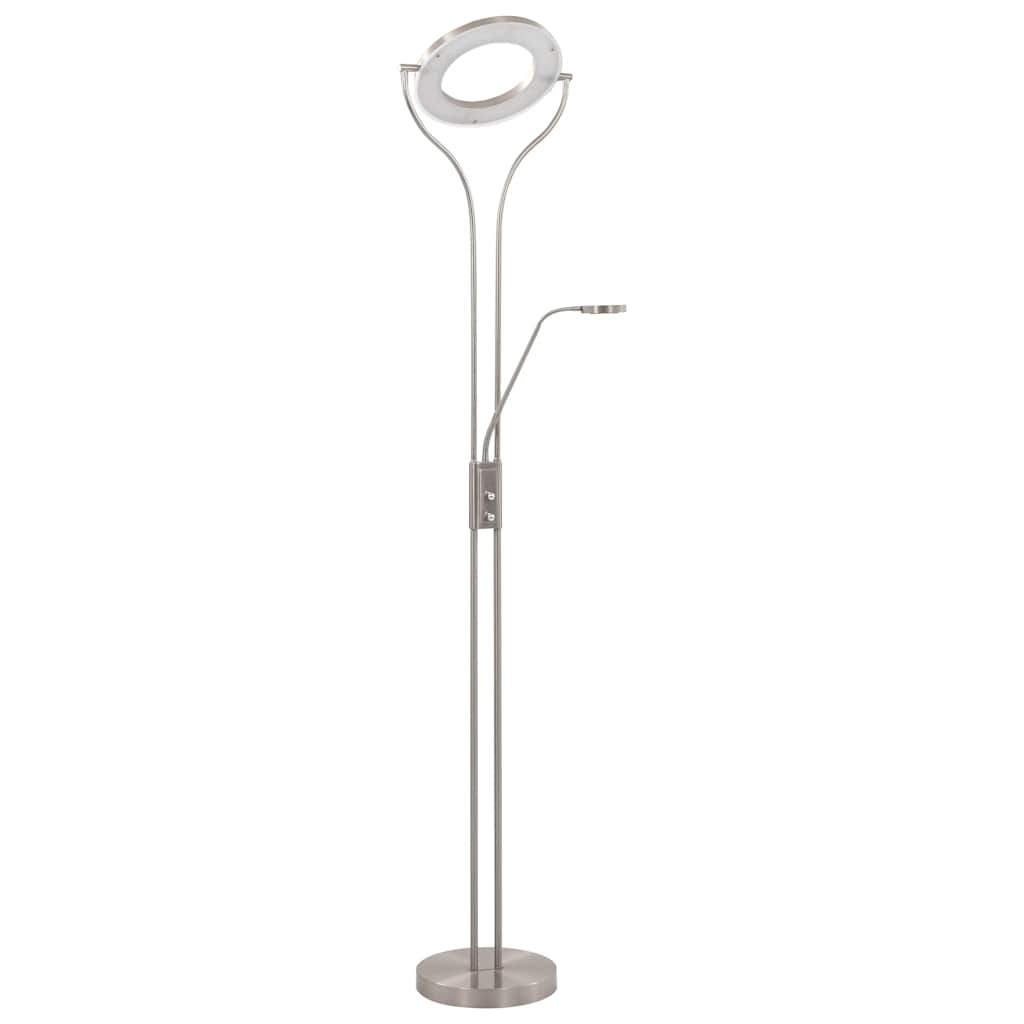 Stående lampe 18 W sølv 180 cm dimbar