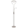 Stående lampe 18 W sølv 180 cm dimbar