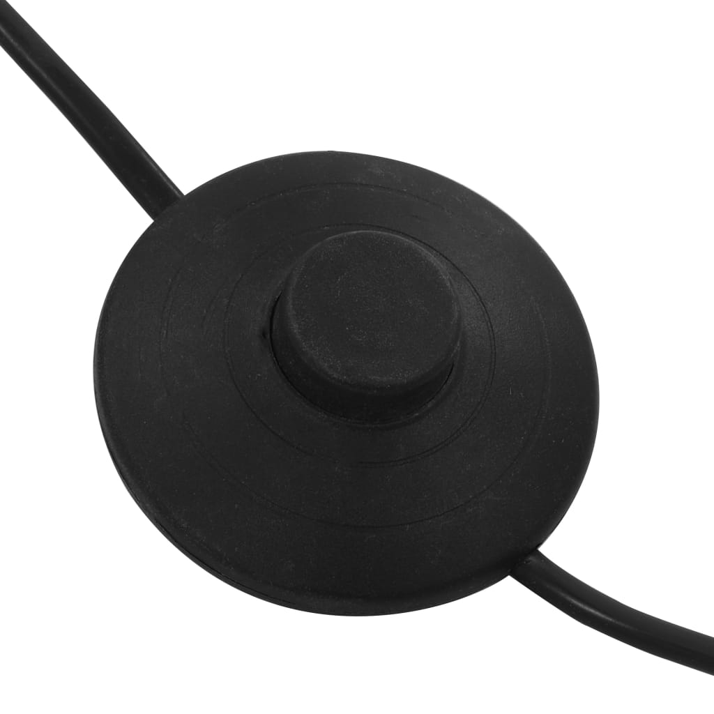 Stående lampe 200 cm 5 x E14 svart og gull vidaXL