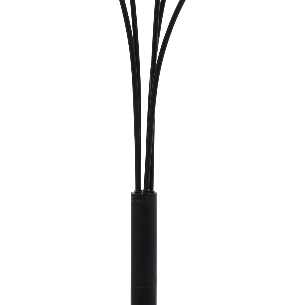 Stående lampe 200 cm 5 x E14 svart og gull vidaXL