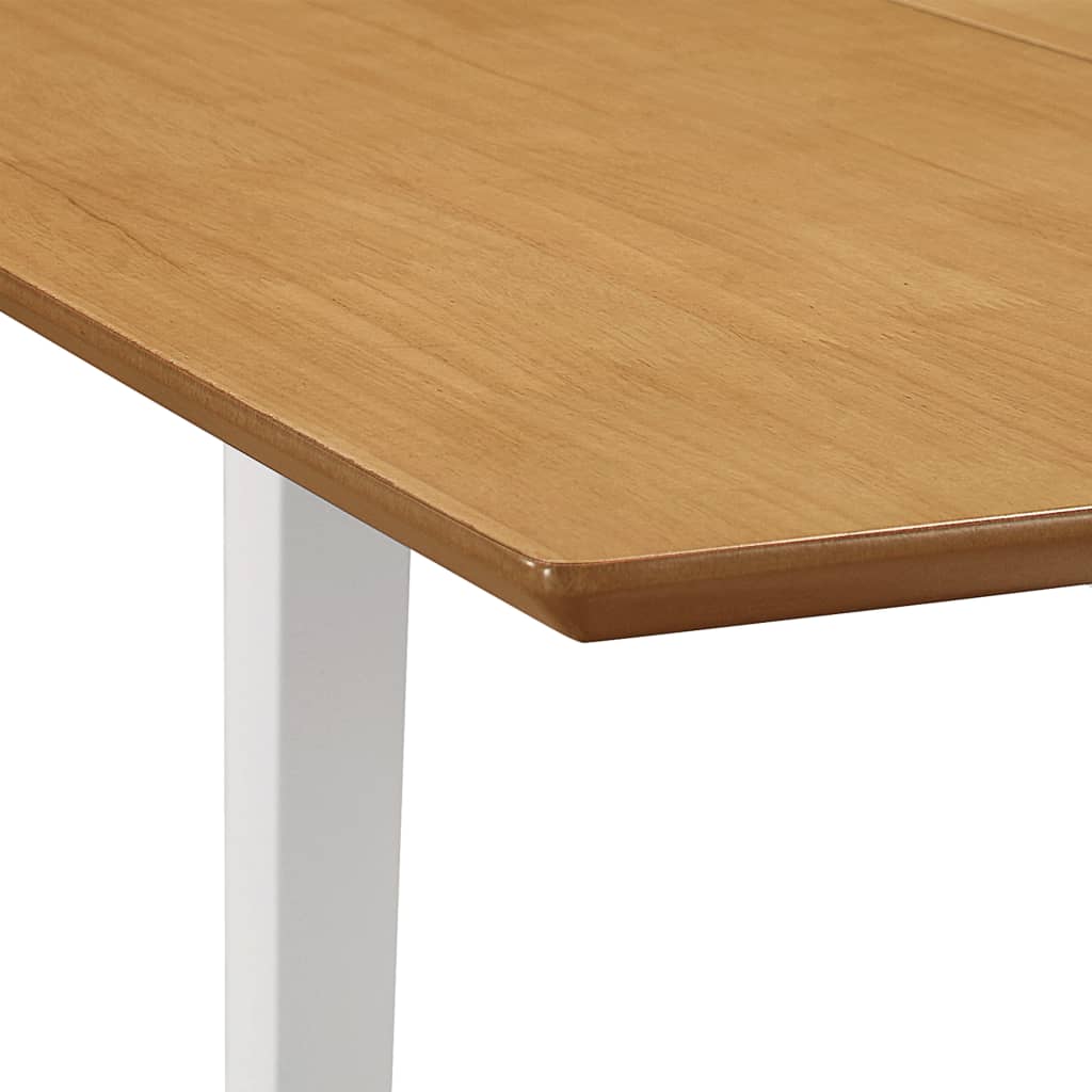 Uttrekkbart spisebord hvit (80-120)x80x74 cm MDF vidaXL