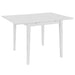 Uttrekkbart spisebord hvit (80-120)x80x74 cm MDF vidaXL