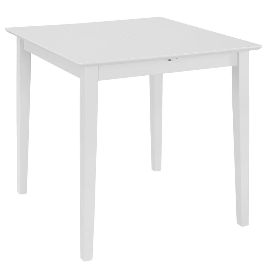 Uttrekkbart spisebord hvit (80-120)x80x74 cm MDF vidaXL
