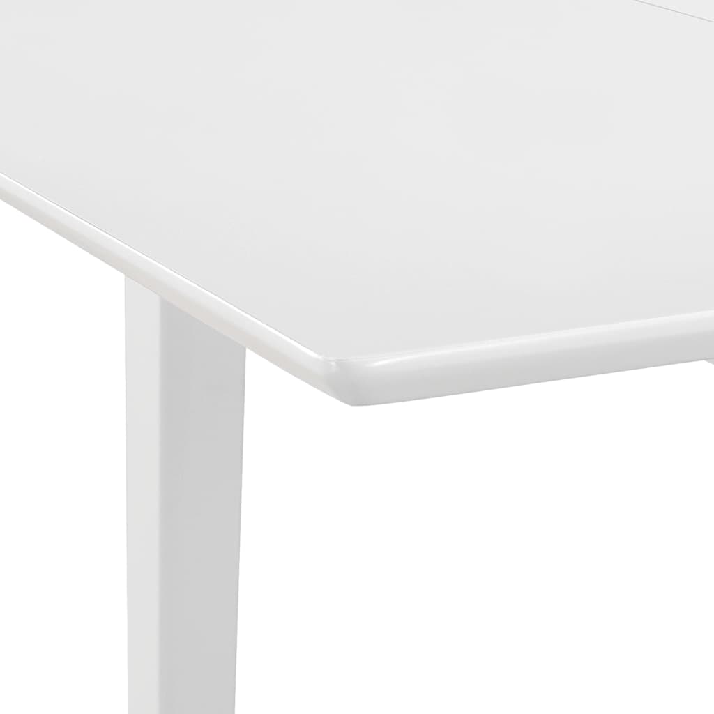 Uttrekkbart spisebord hvit (80-120)x80x74 cm MDF vidaXL
