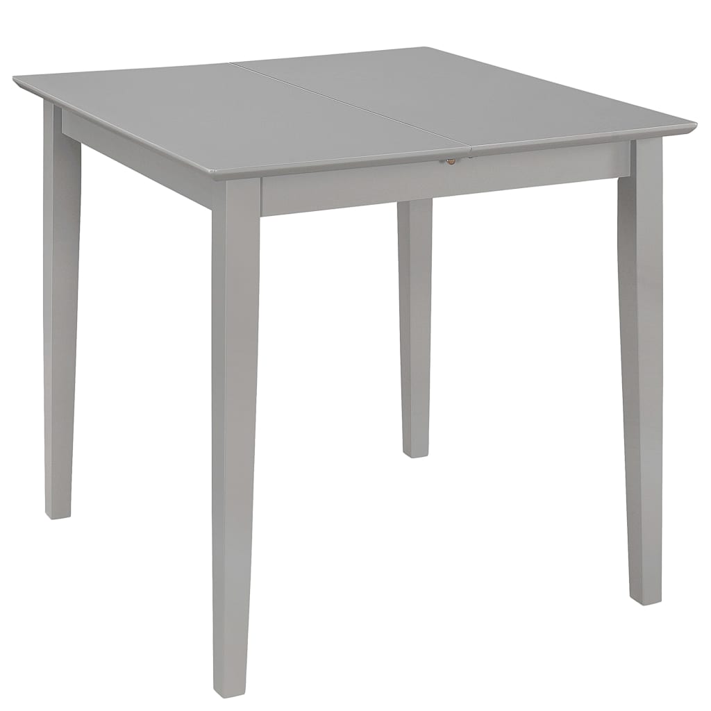 Uttrekkbart spisebord grå (80-120)x80x74 cm MDF vidaXL