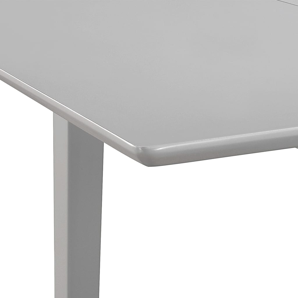 Uttrekkbart spisebord grå (80-120)x80x74 cm MDF vidaXL